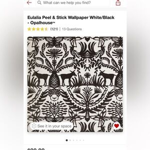 In search of Eulalia wallpaper from Target.